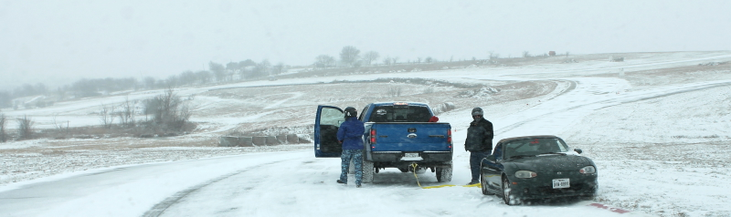 Illustration for article titled I Towed A Dodge Dart In Texas Snow With A Silverado 1500 And Didn't Die